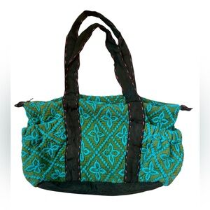 Vintage Free People Cotton Knit Hobo Bag